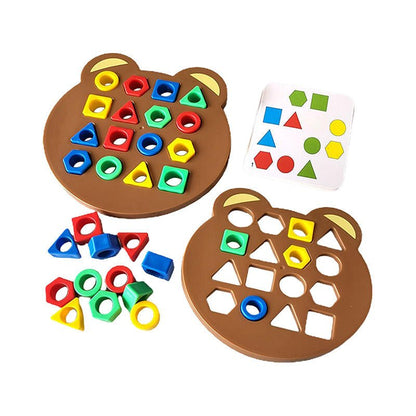 Shape Bear | Montessori-legetøj til indlæring af former