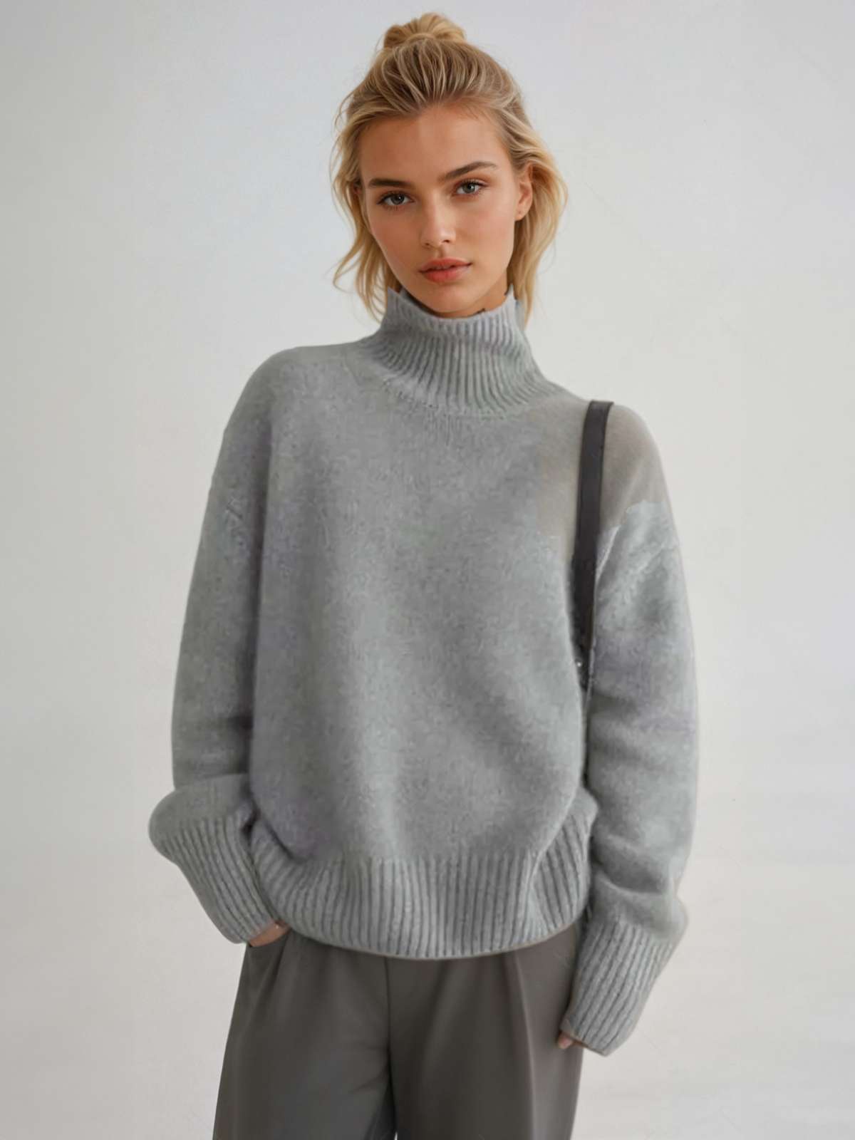 Hélène™ - Pull en turtleneck tricoté confortable