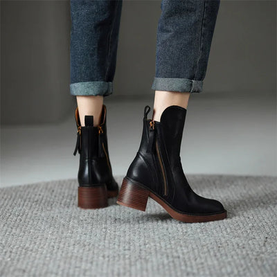 Claire™ - Bottines en cuir premium