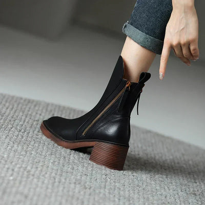 Claire™ - Bottines en cuir premium